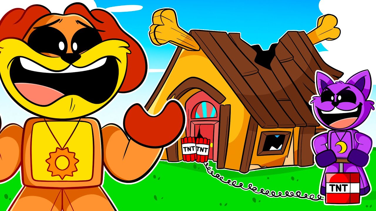 CatNap DESTRUIU a casa do DogDay no Roblox!