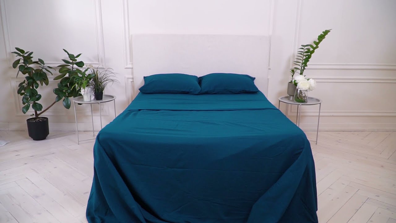 DAY N NIGHT Collection 100% Cotton Bedsheet Set - Ocean Blue