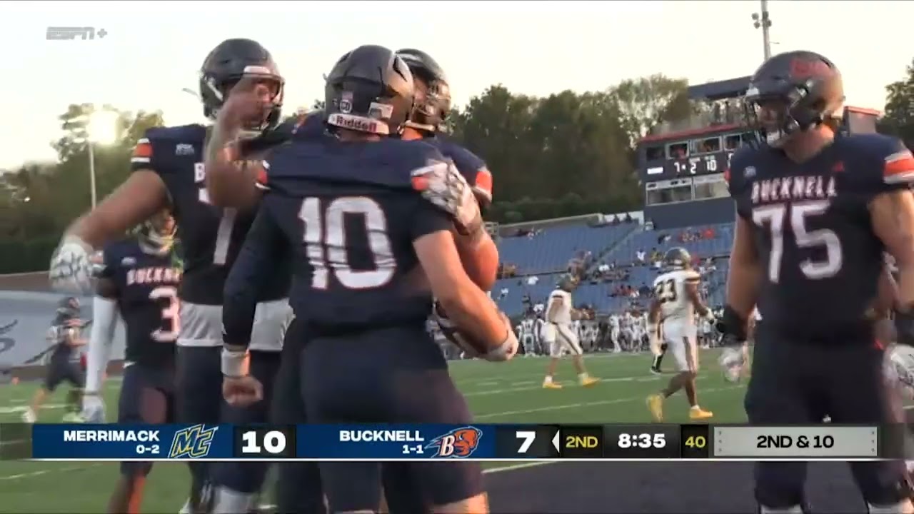 Merrimack at Bucknell Football Game Highlights 9-14-2024
