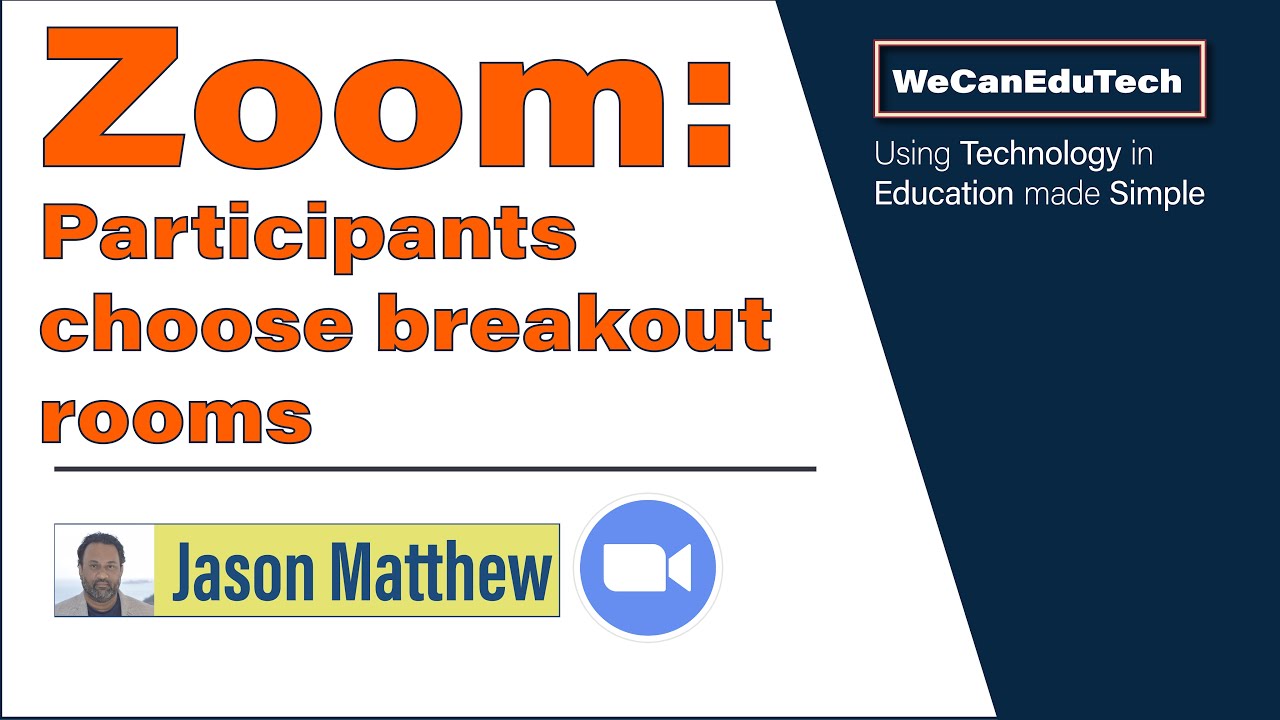 Participants self-select breakout rooms in Zoom