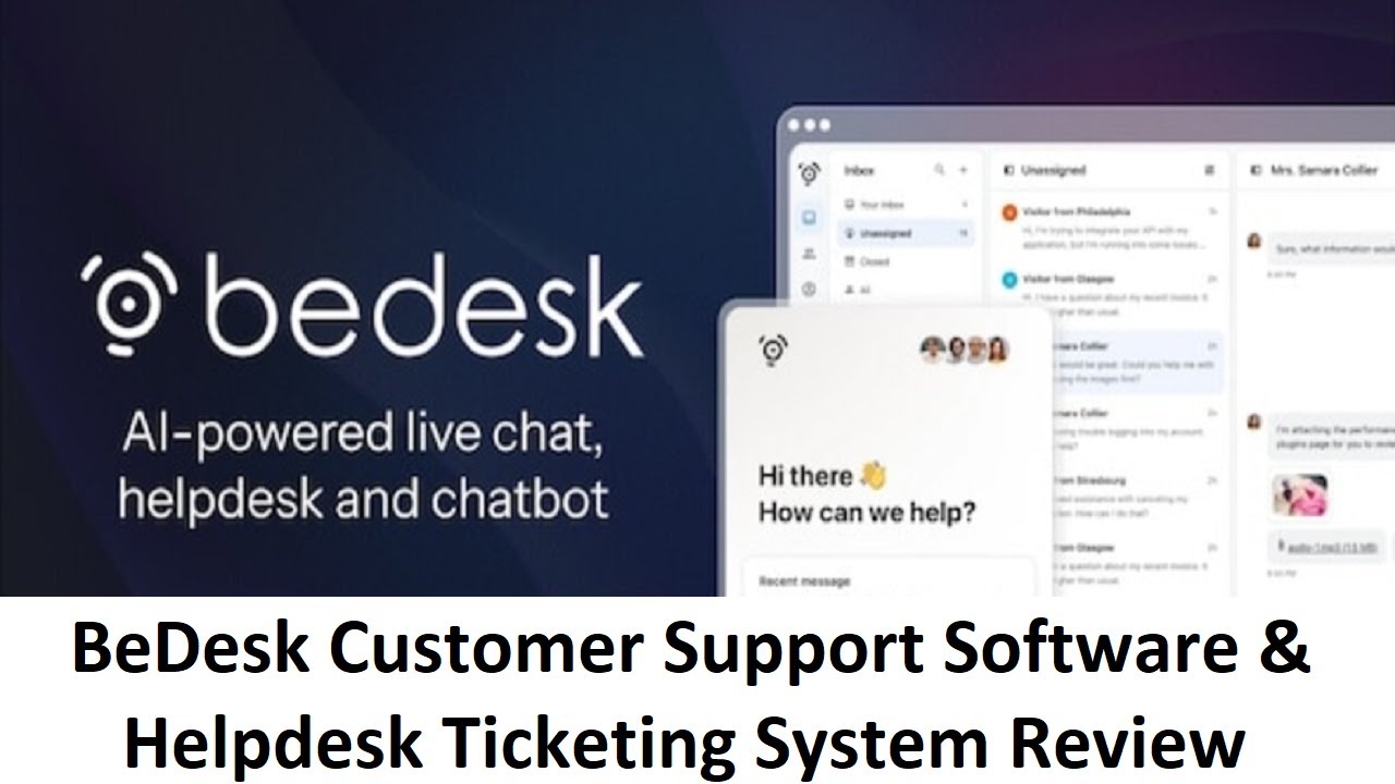BeDesk Customer Support Software  Helpdesk Ticketing System Review