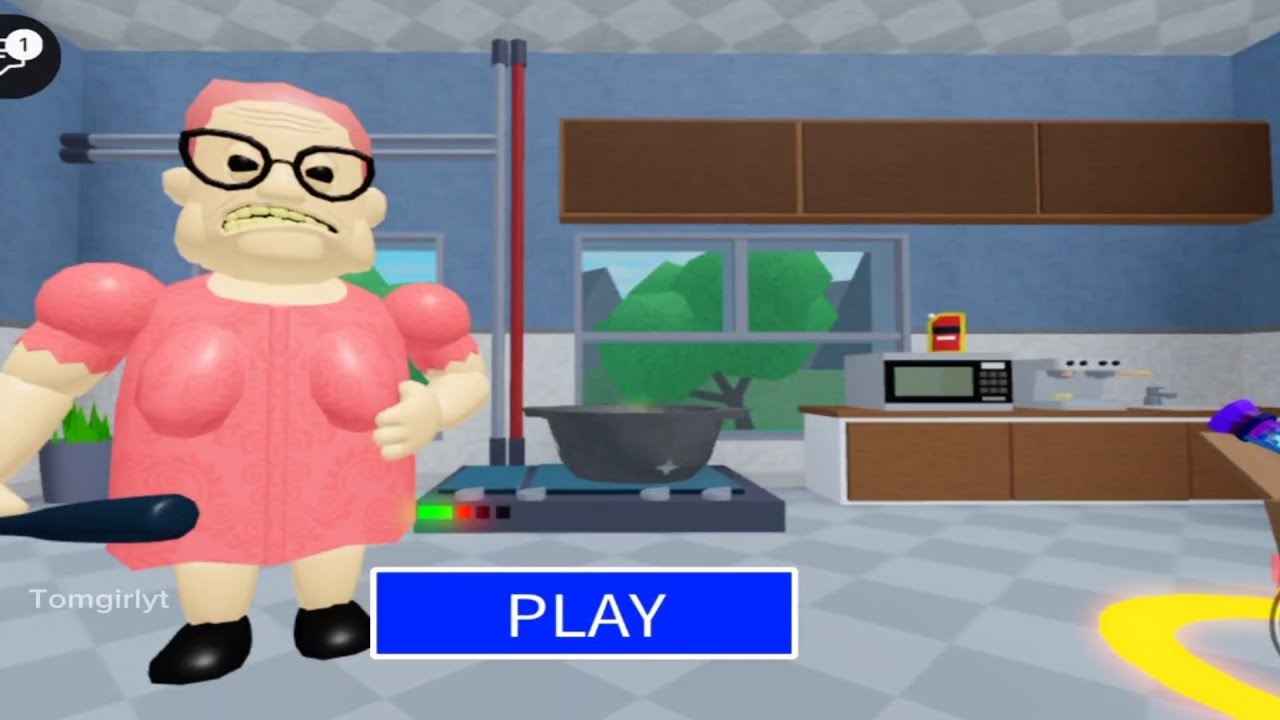 ESCAPING BARRA’S GRANNY HOUSE… SHE ALMOST CAUGHT ME! 😨 (Roblox Scary Obby) #roblox