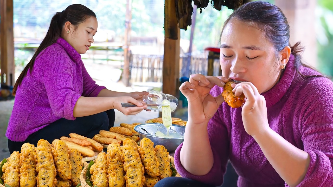 Panen Brokoli & Pisang Matang – Dijual ke Pasar + Pisang Goreng Wijen Hitam di Kebun