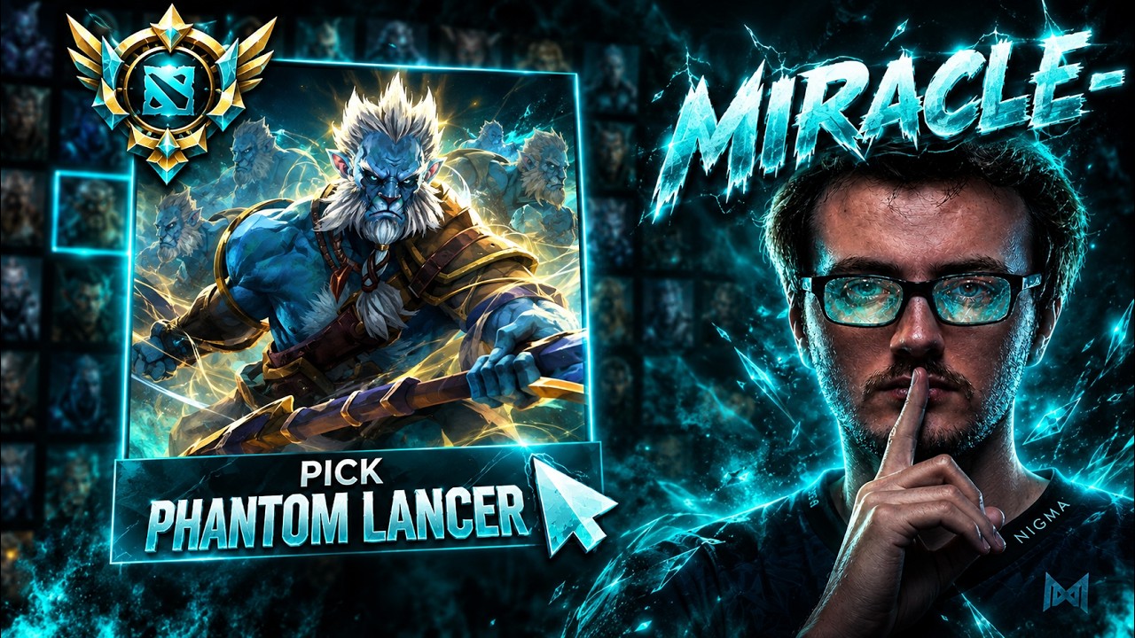 🔱 MIRACLE- PHANTOM LANCER CARRY DIFF! 😱🔥 1V9!