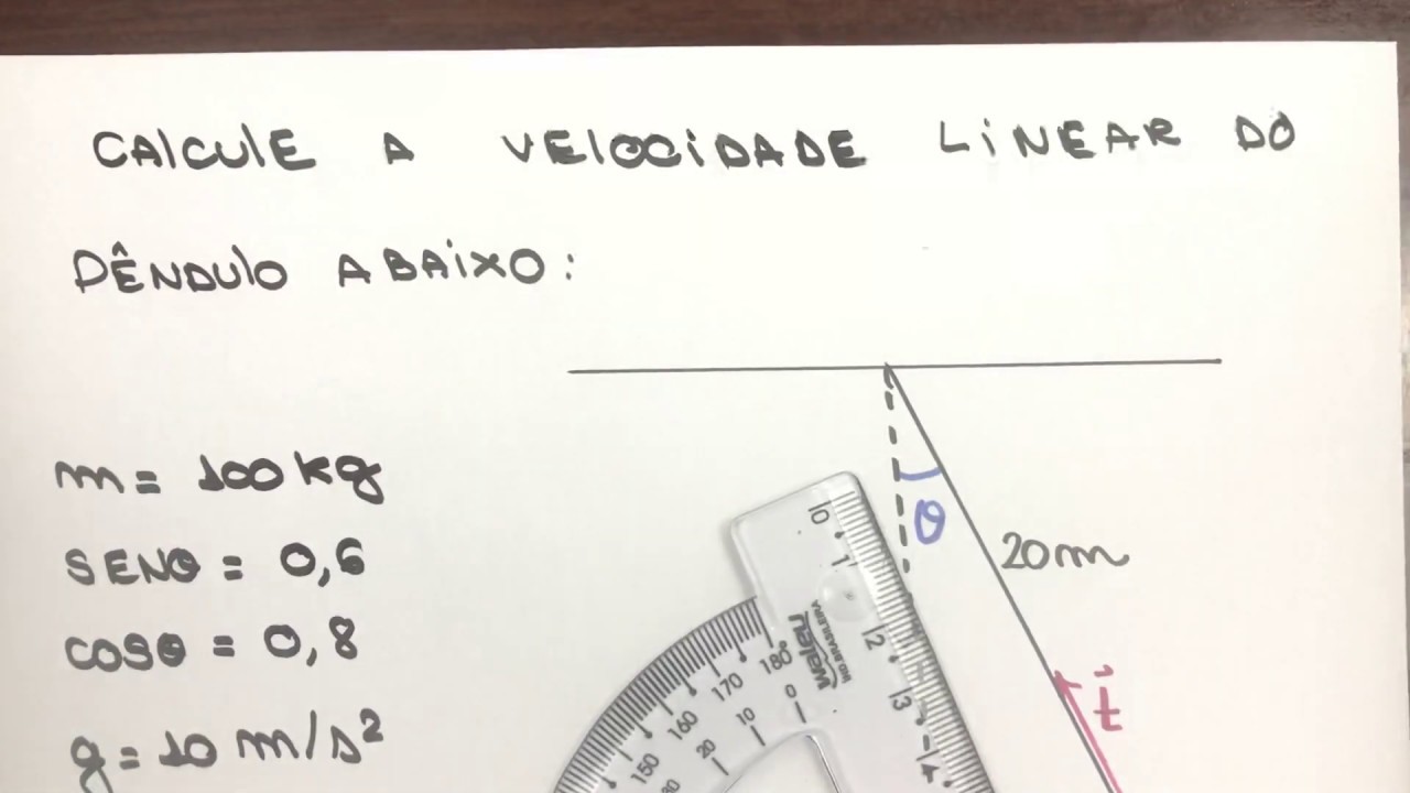 Exercício pêndulo cônico- Física para concurso