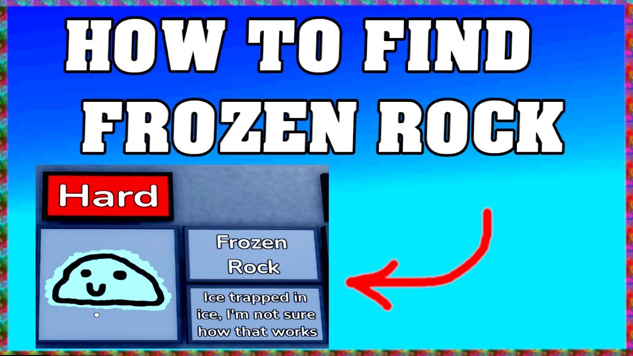 How To Find FROZEN ROCK in FIND THE ROCKS ROBLOX 🪨 [Update] [walkthrough]
