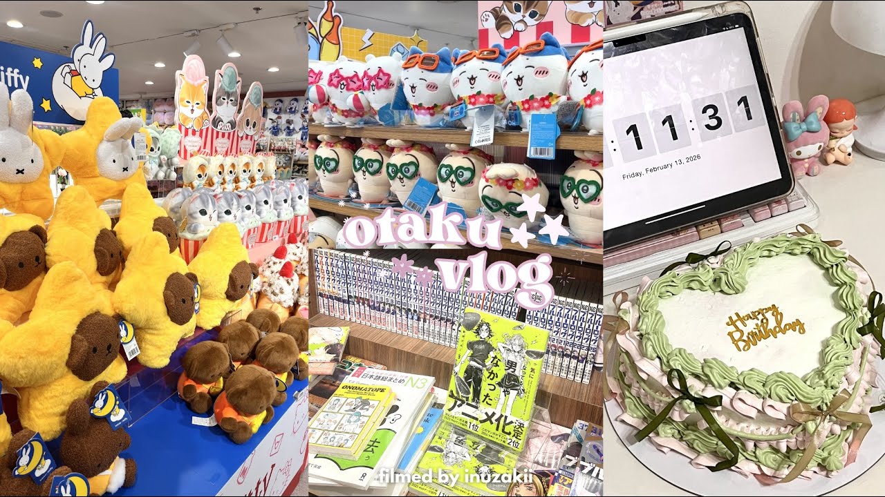 otaku vlog ⭑.ᐟ - solo birthday date, haul, columbina pulls, unboxing clothes from aelfric eden
