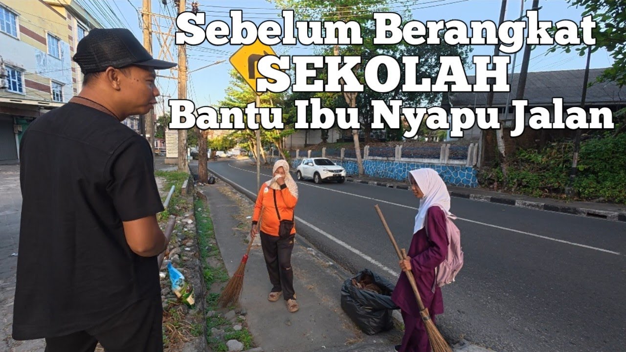 Berbagi Rezeki Untuk Orang Kebersihan Jalan❗Tukang Sapu