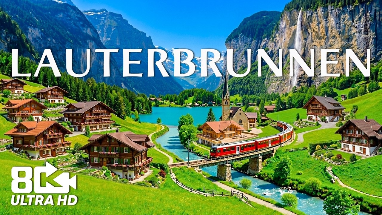 Lauterbrunnen 8K | The Valley That Feels Like a Fairytale &ndash; Waterfalls & Swiss Alps