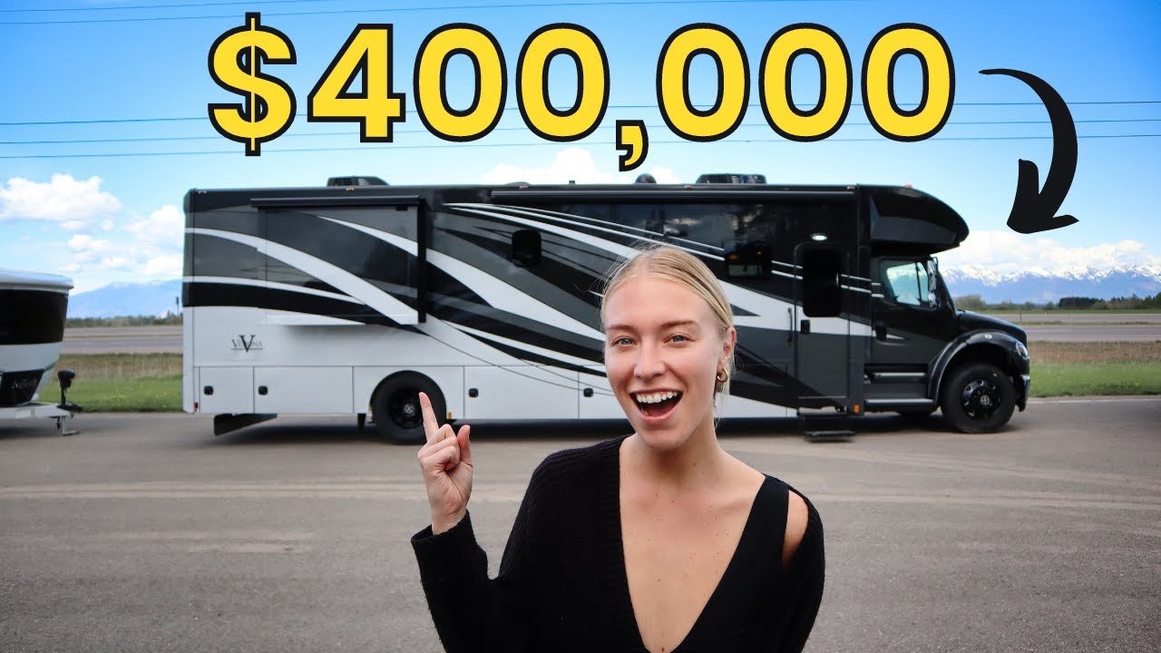 INSIDE AN INSANE LUXURY RV IN MONTANA! 🇺🇸 (Our dream RV!!)