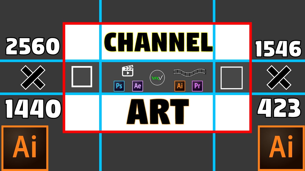 How to make a Professional Youtube Banner or Channel Art in Adobe Illustrator CC 2020