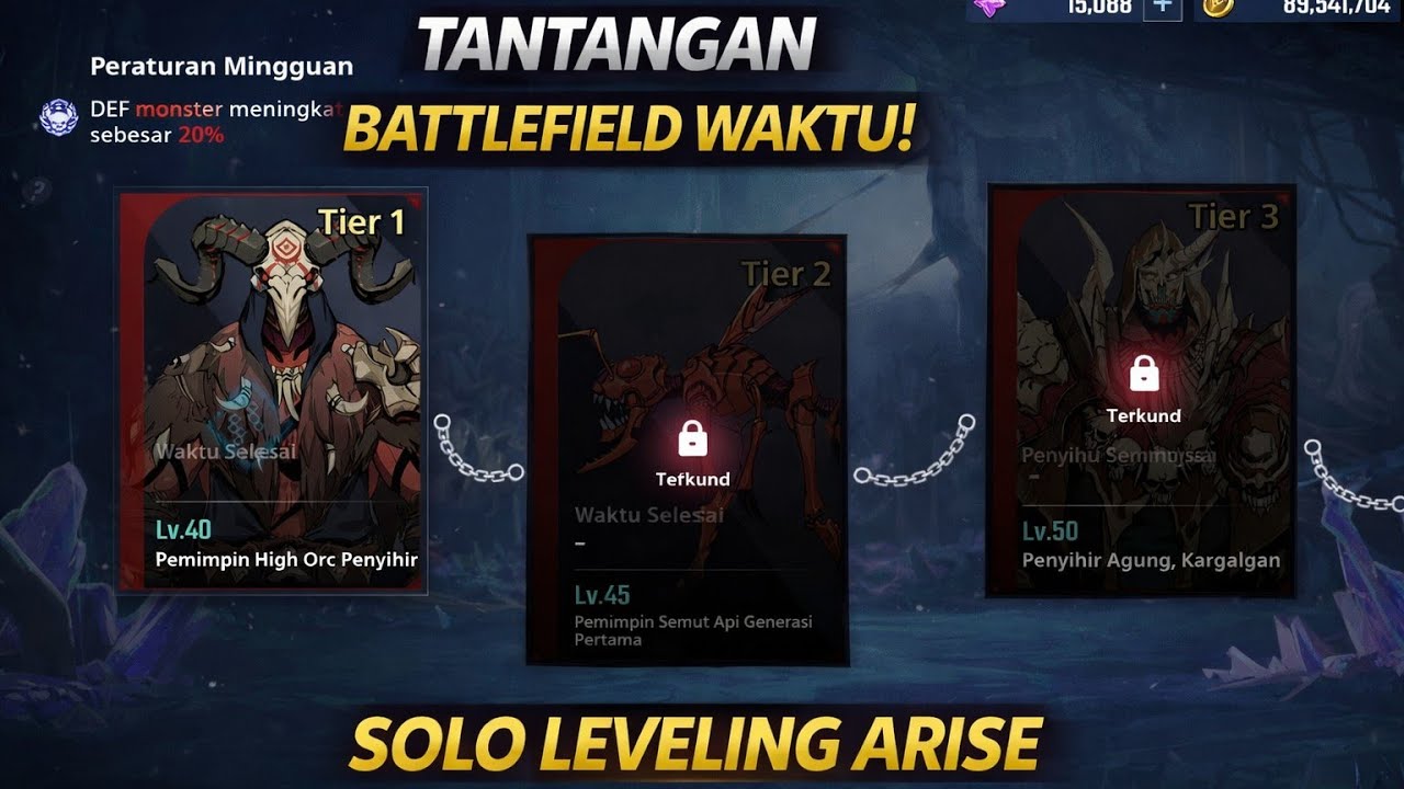 TANTANGAN BATTLEFIELD WAKTU! Boss High Orc Penyihir Solo Leveling Arise