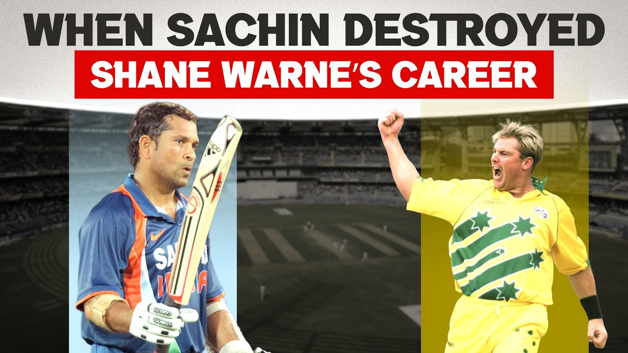 Sachin Tendulkar vs Shane Warne - The Epic Cricket Battle I Cricket Talesmith