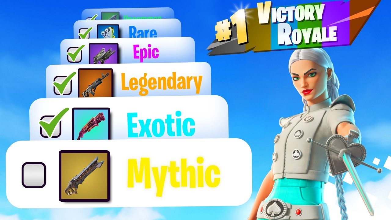 Winning With EVERY Gun Rarity in Fortnite!