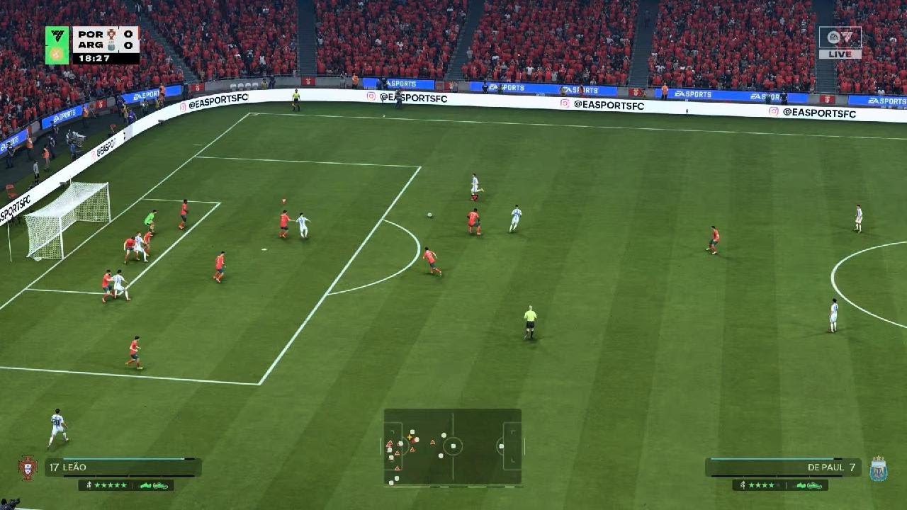 Portugal vs Argentina FC26 gameplay
