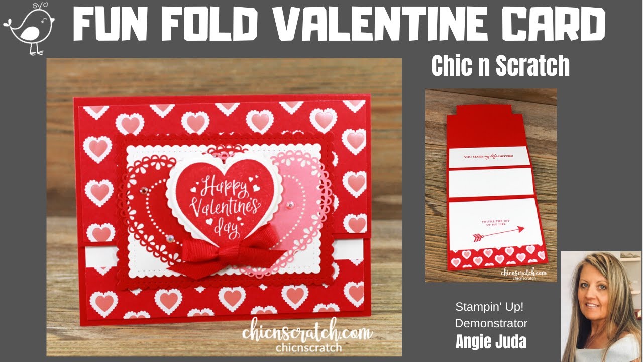Fun Fold Valentine Card
