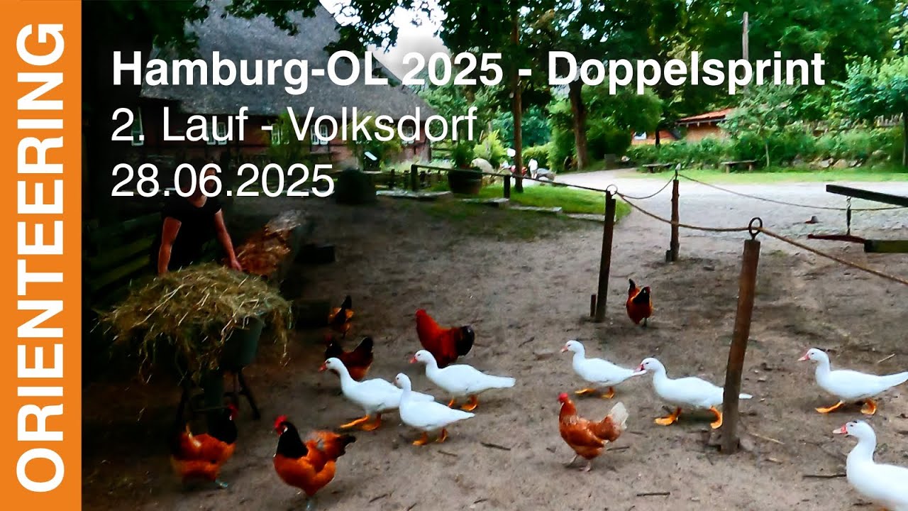 Headcam orienteering | Hamburg-OL 2025 Doppelsprint 2. Lauf | Volksdorf