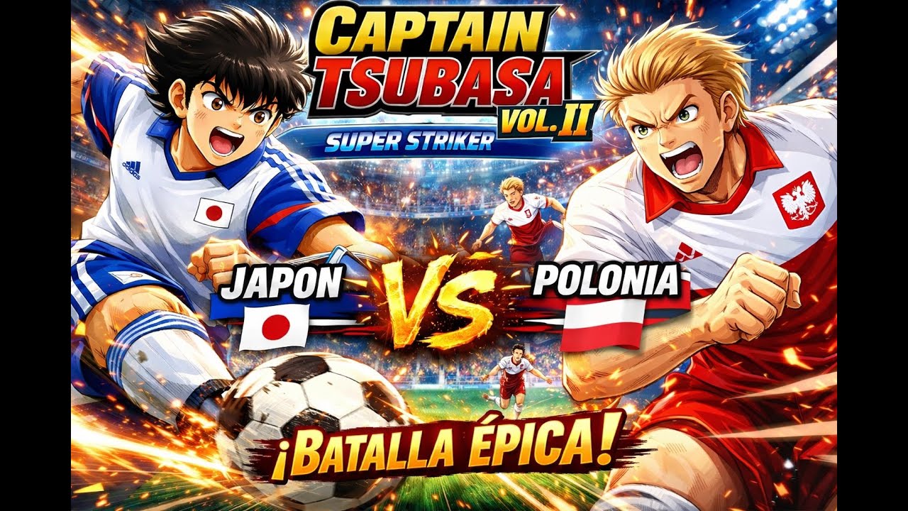 🔥 Japón vs Polonia | La dificultad aumenta ⚠️ Tsubasa contra un rival durísimo.