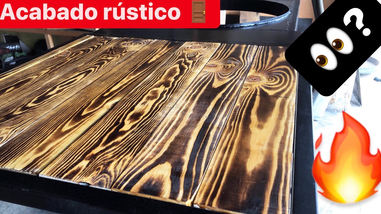COMO HACER MADERA RÚSTICA 🚪