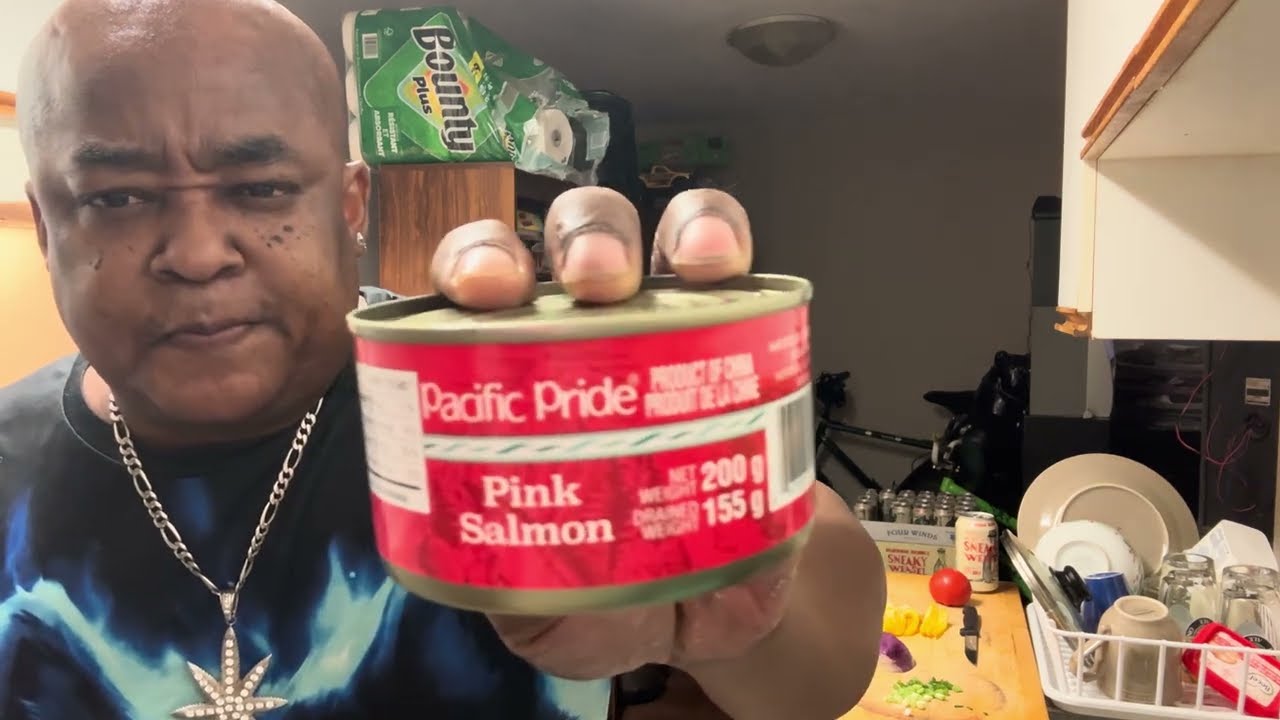 Pink salmon season rice fry Mackerel with fresh herbs and spice on Flint food 🥘 and adventure TV.￼￼