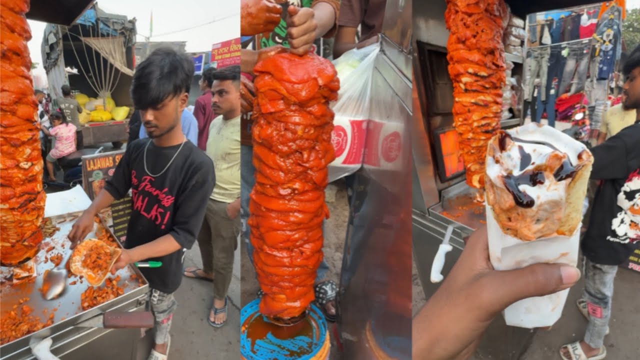 Bulk Making of Chicken Shawarma in Mumbai😍| Street Style Chicken Shawarma | Indian Street Food 