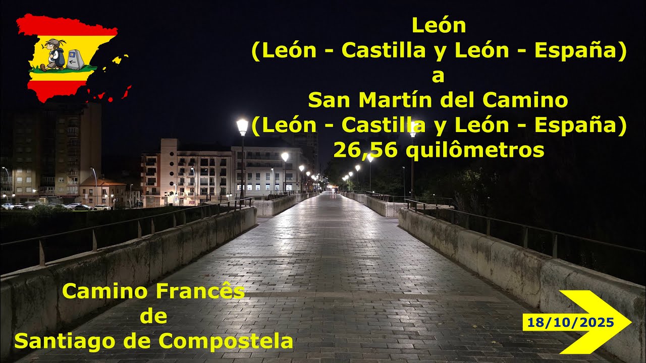 Dia 22 Camino Francês de Santiago de Compostela - León a San Martín del Camino (26,55 km)