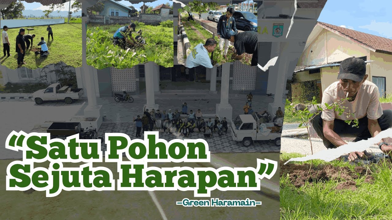 Aksi Penanaman Pohon Di Area Kantor Bupati Lombok Utara || Green Haramain