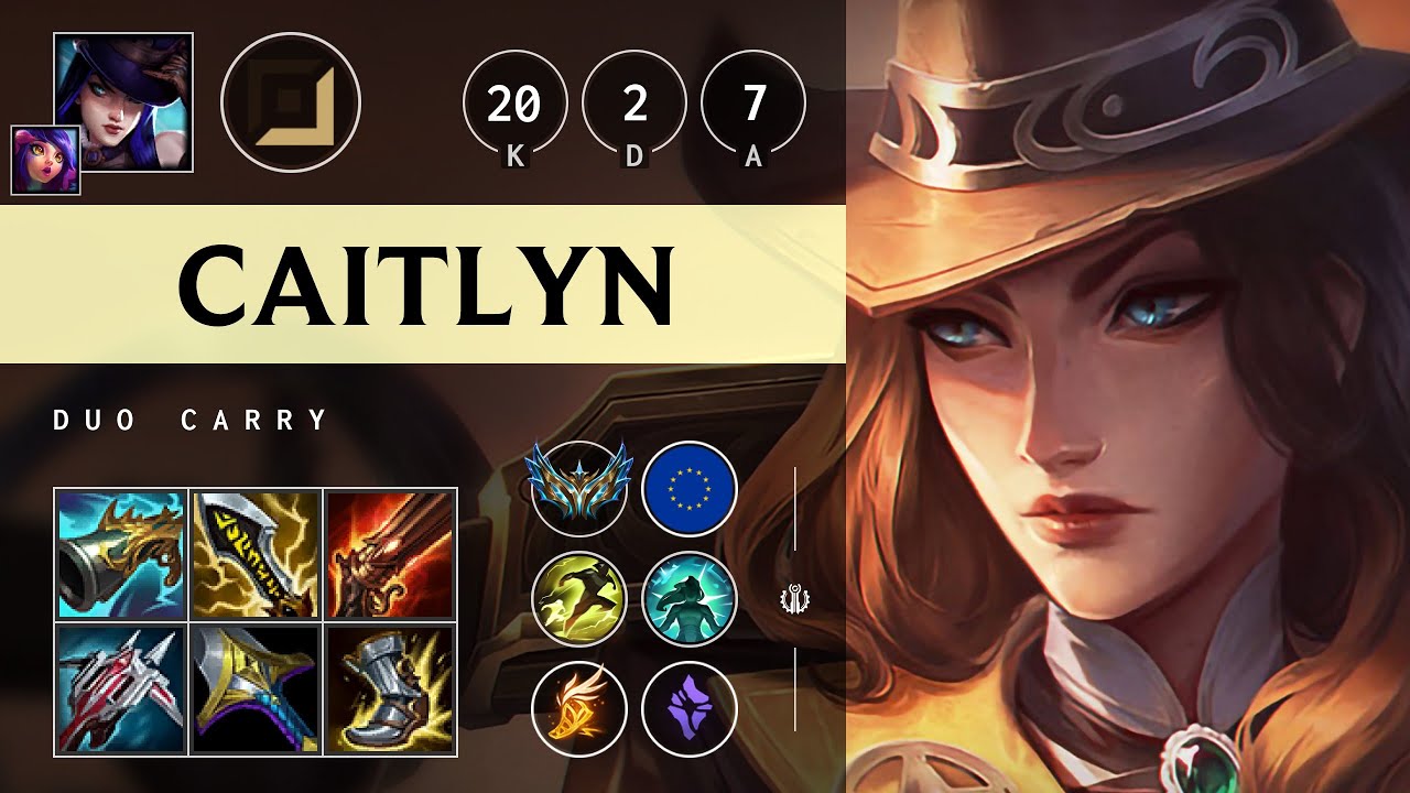 Caitlyn ADC vs Aphelios - EUW Challenger Patch 25.07