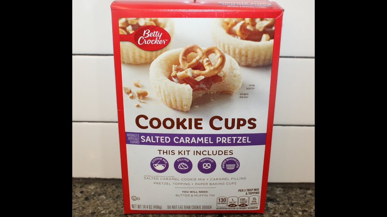 Betty Crocker Cookie Cups: Salted Caramel Pretzel Review