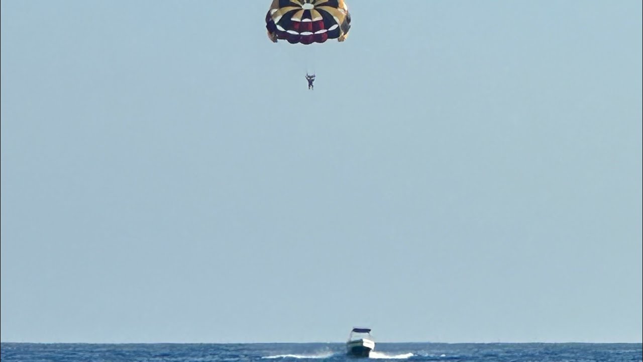 Pointypeople fly over Coral Bay, Cyprus Aug 24