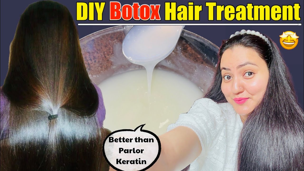 DIY Brazilian Keratin Treatment at Home | Botox Treatment at Home For Soft, Shiny Frizz Free Hair
