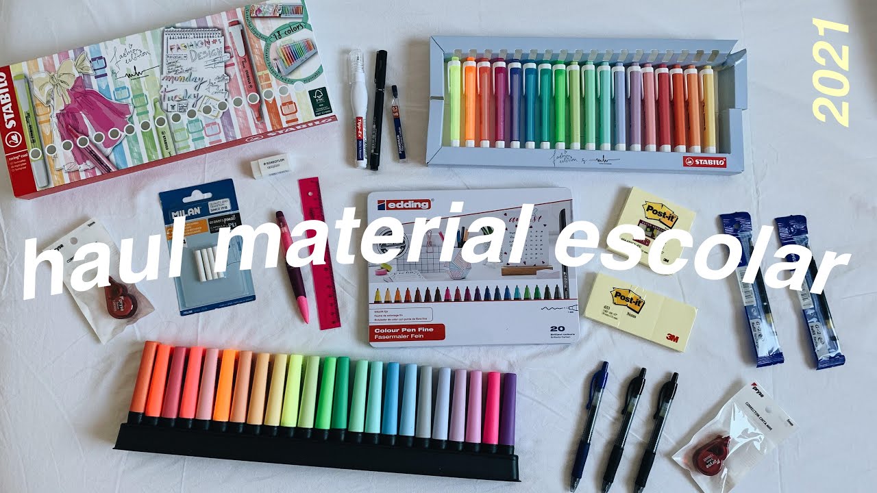 HAUL DE MATERIAL ESCOLAR 2021✏️✂️ | @CARLA.BEVI