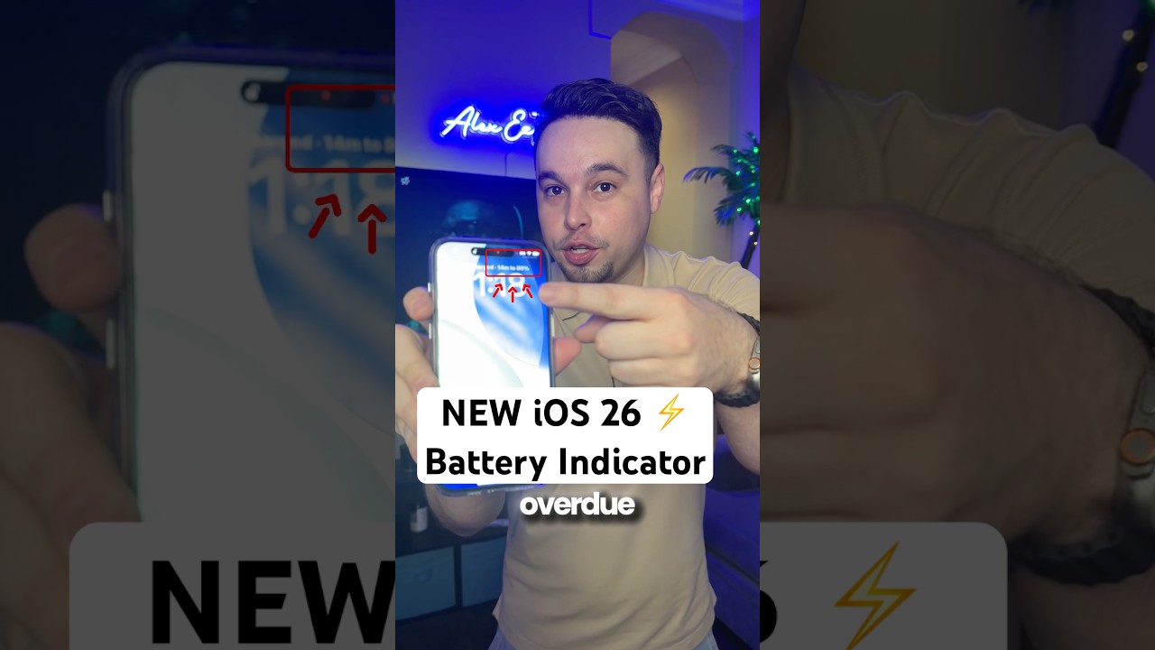 NEW iPhone Feature Alert 🚨 iOS 26 Battery Indicator 🔋 