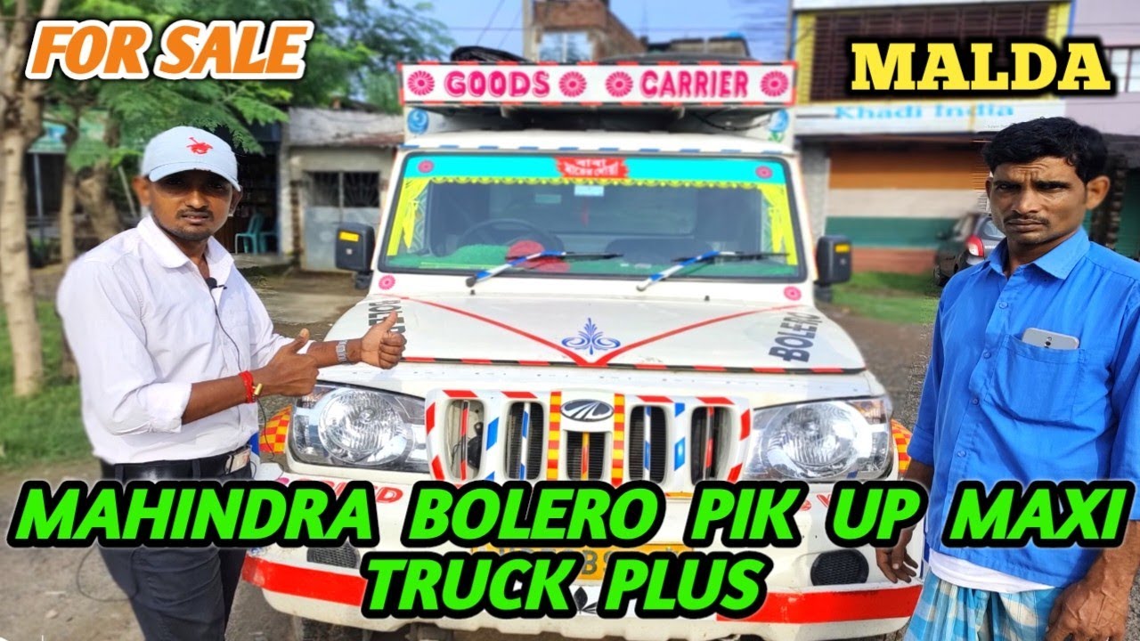 second hand Mahindra Bolero pickup new condition  / mahindra bolero pickup maxi truck used car