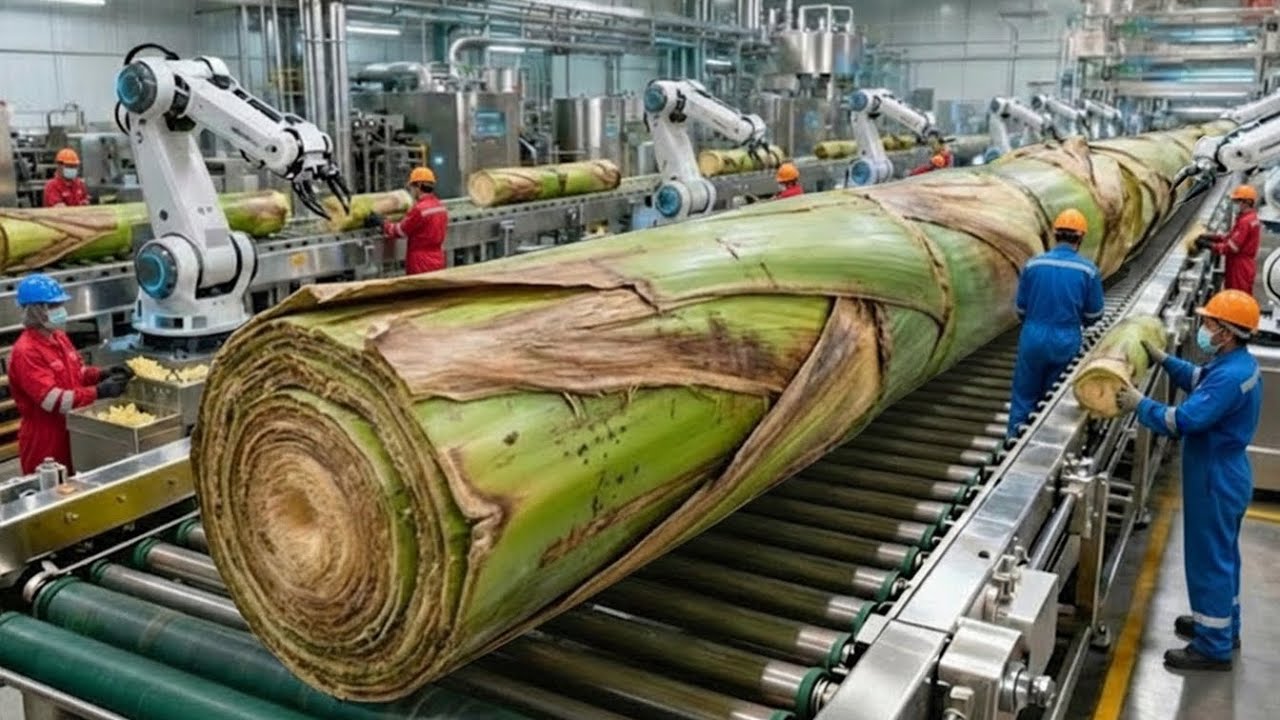 Inside the World&rsquo;s Largest Banana Stem Factory | The High-Tech Industry Processing Fiber at Scale