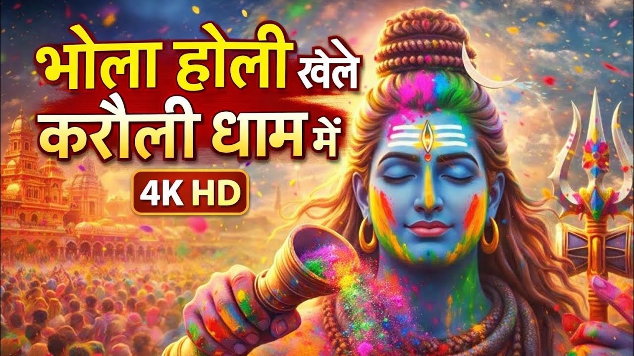 मेरा भोला होली खेले करौली धाम में। New bhajan Holi special 2026। करौली सरकार भजन। 