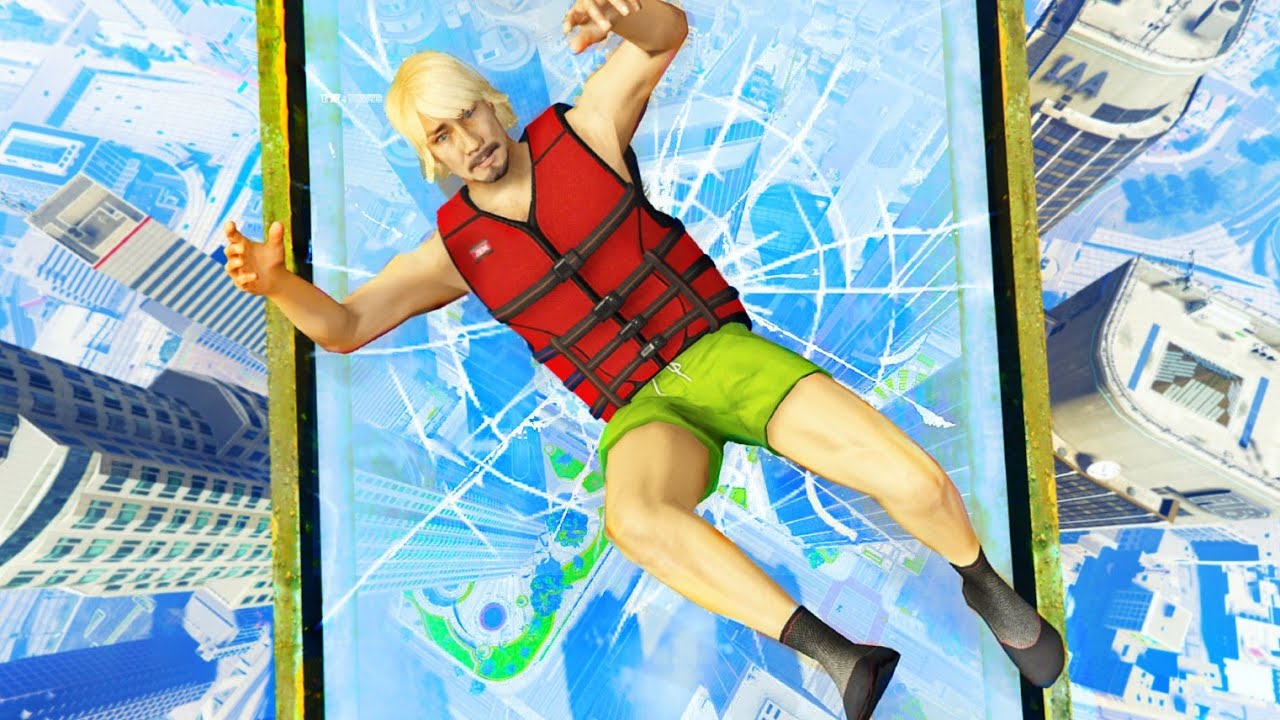 GTA 5 Jumping Fails • Jumping into Glass