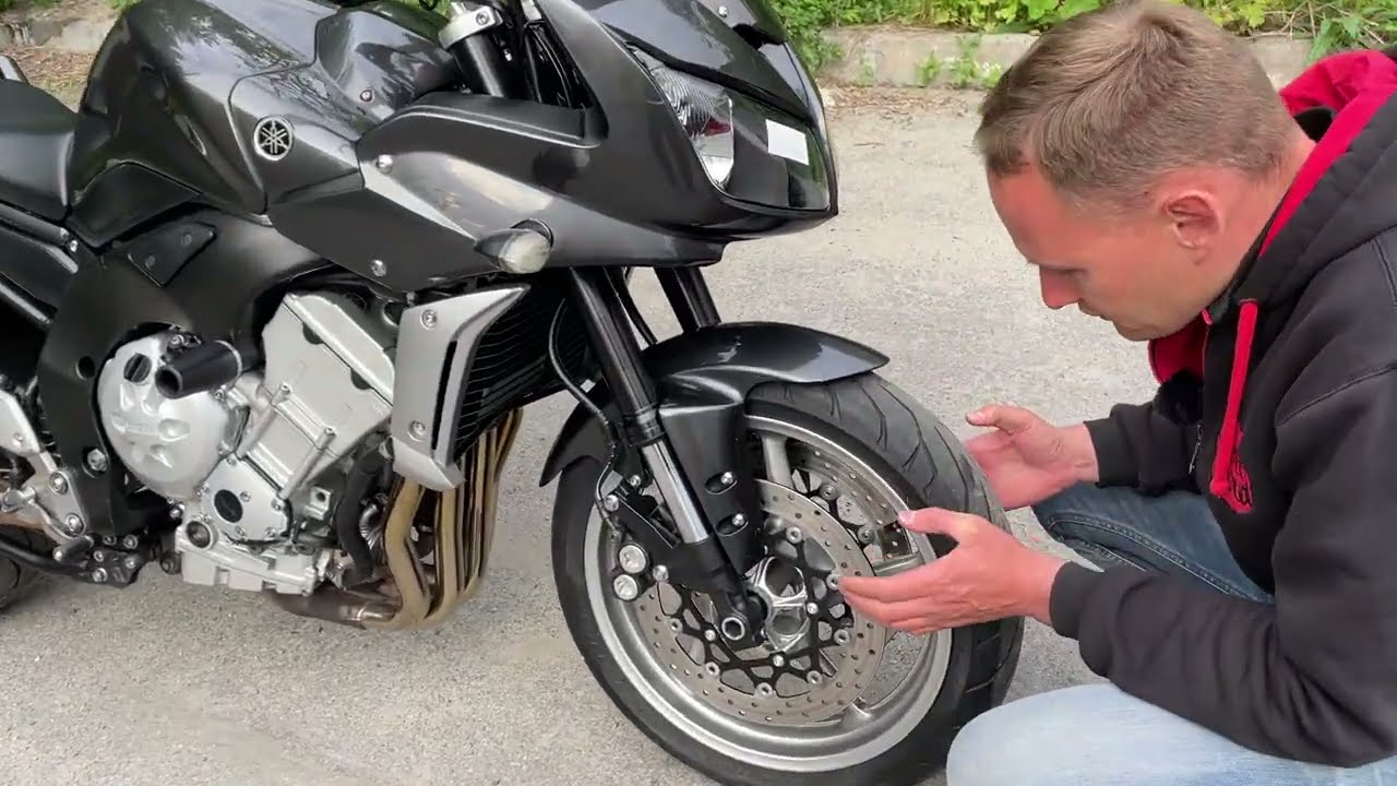 Осмотр мотоцикла yamaha FZ1S с пробегом 15871 км