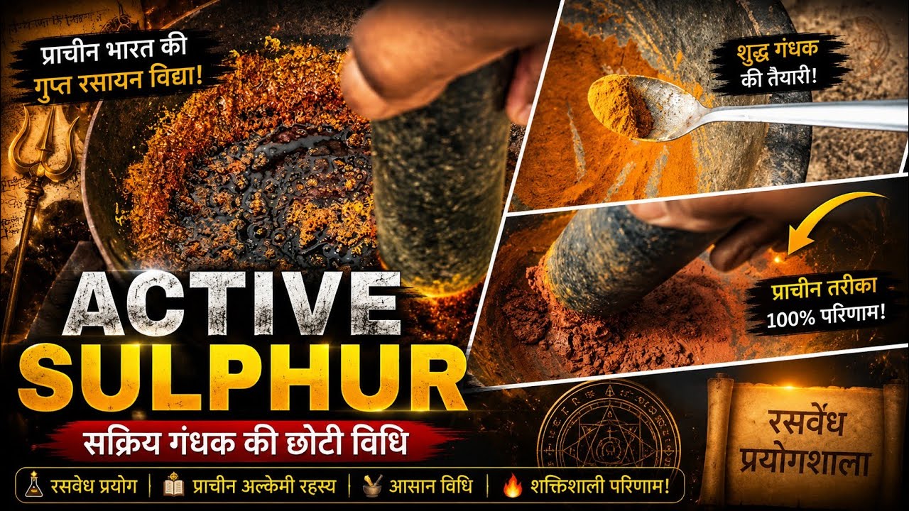 Active sulphur short process।। सक्रिय गंधक की आसान विधि Maha Experiments 