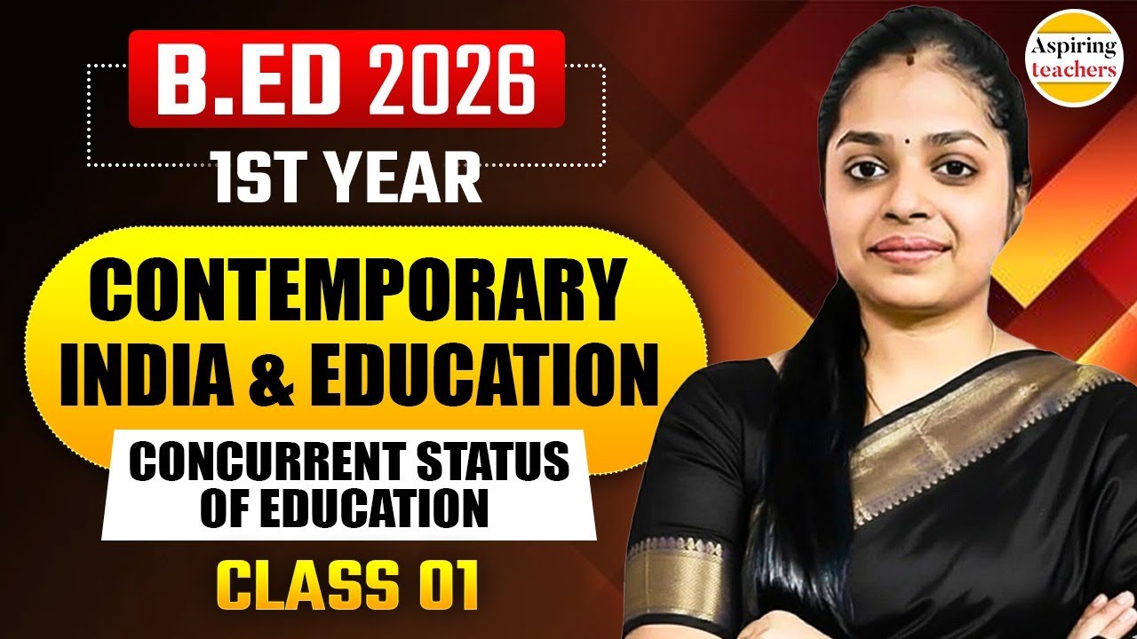B.Ed 2026 Contemporary India & Education Important Questions | 1st Year Exam 2026