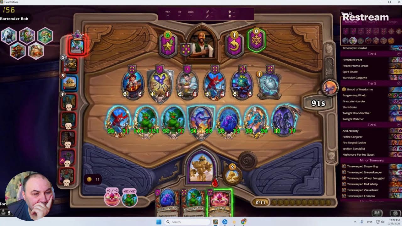 LIVE Hearthstone Battlegrounds Play