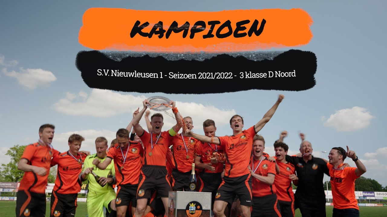 S.V. Nieuwleusen kampioen 2021/2022 - 3e klasse D Noord -