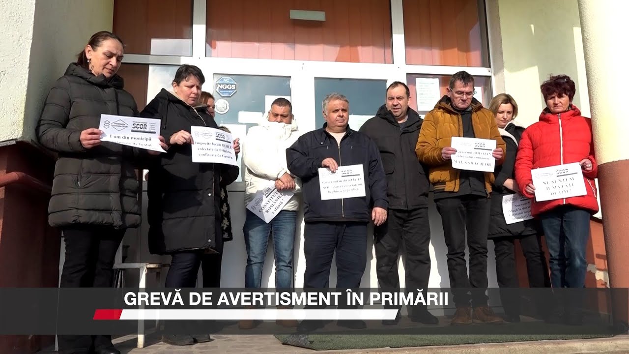 Grevă de avertisment în primării