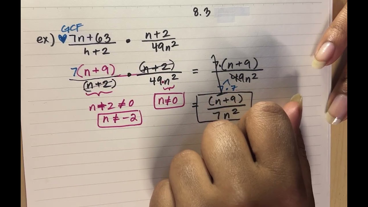 8.3 Multiply/Divide Rationals Day 2 || Alg 2, U8 Rational Expressions