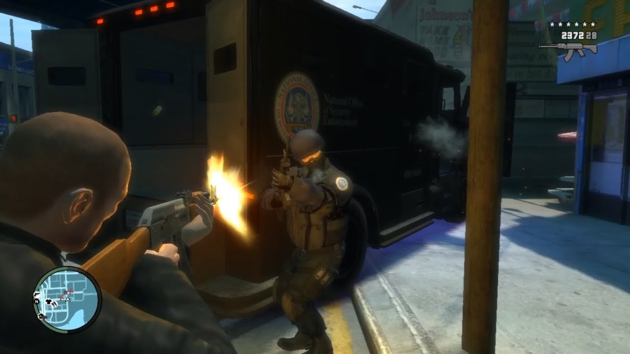 GTA IV Epic 6 Stars Hove Beach Shootout+Escape