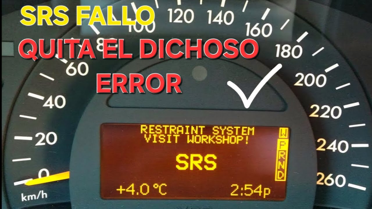 Solución luz SRS Mercedes y otros modelos