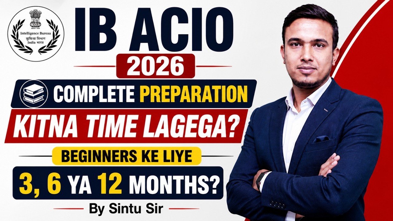 IB ACIO 2026 Vacancy | IB ACIO 2026 Preparation Strategy | Crack IB ACIO in First Attempt🔥