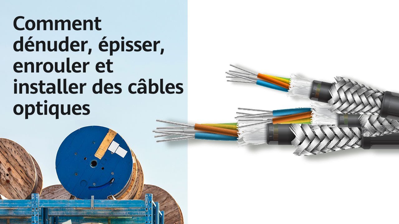 Comment dénuder, épisser, enrouler et installer des câbles optiques