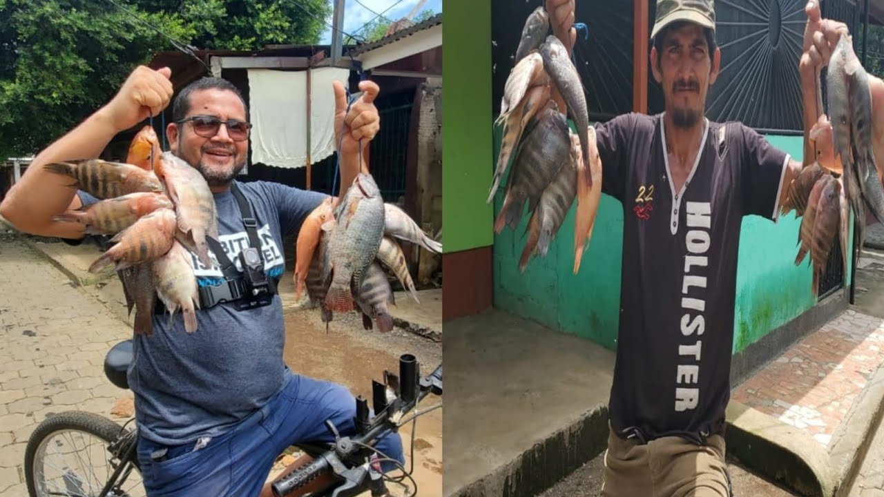Fuimos a vender pescados del lago de Managua !