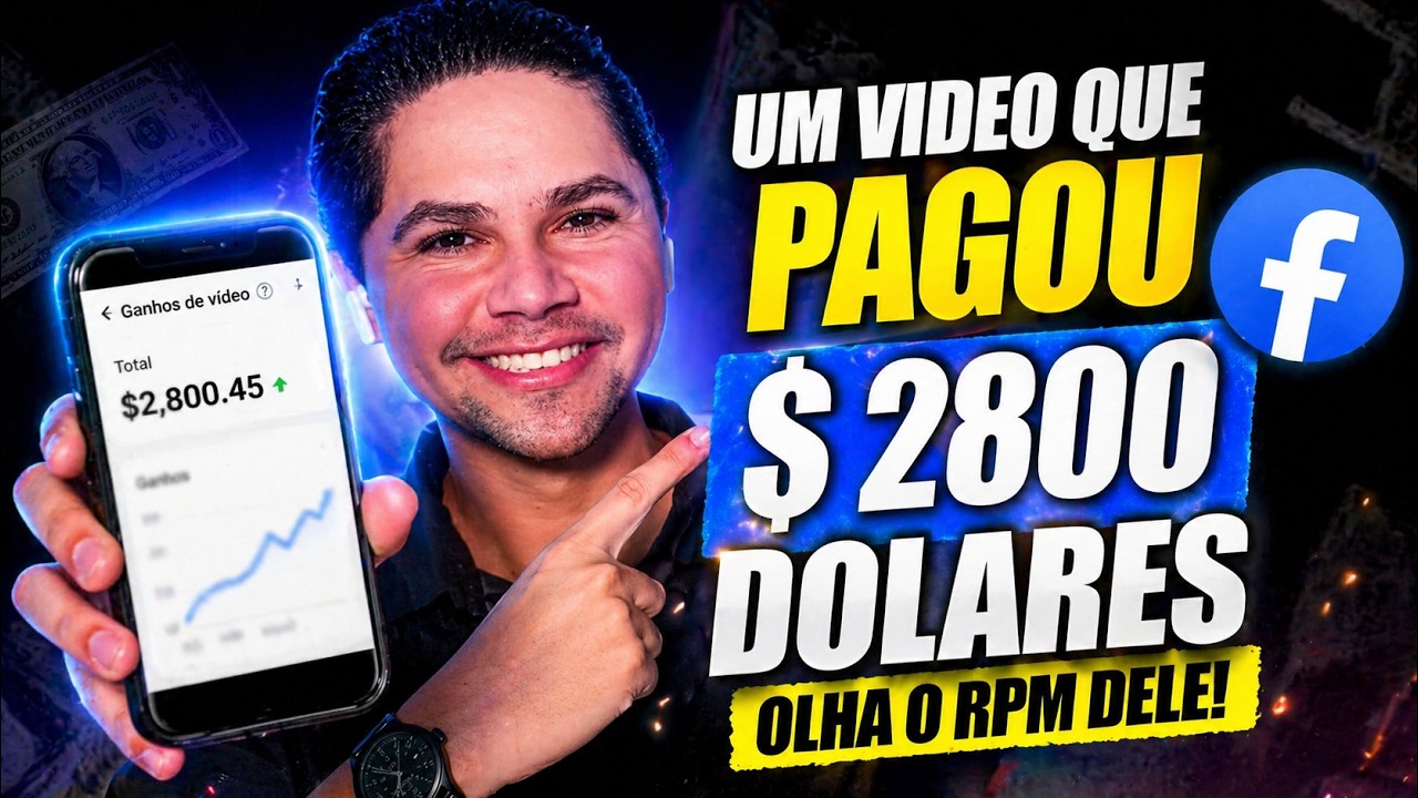 RPM de UM VIDEO DE QUE ME PAGOU MAIS DE 13MIL REAIS no Facebook (OLHA COMO &Eacute; O VIDEO)